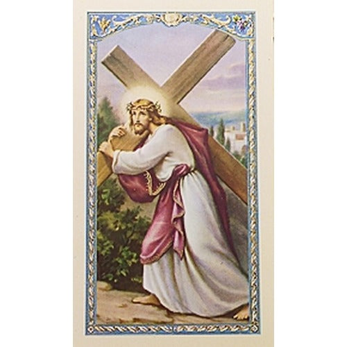 Your Cross - Christ with Cross - Prayer Card