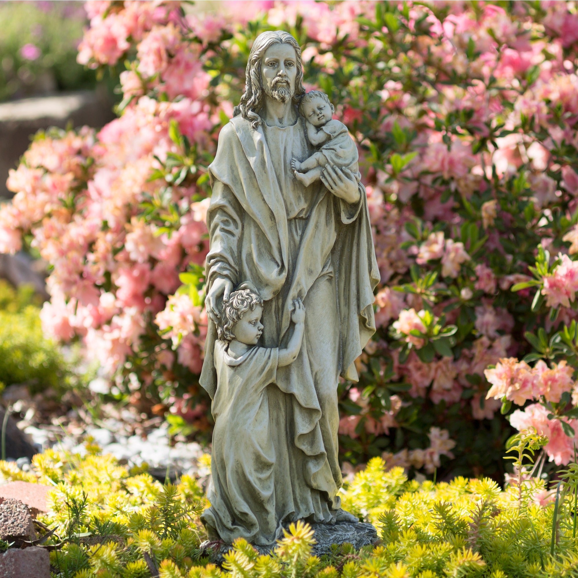 Jesus with Children Garden Figure - 24 inch