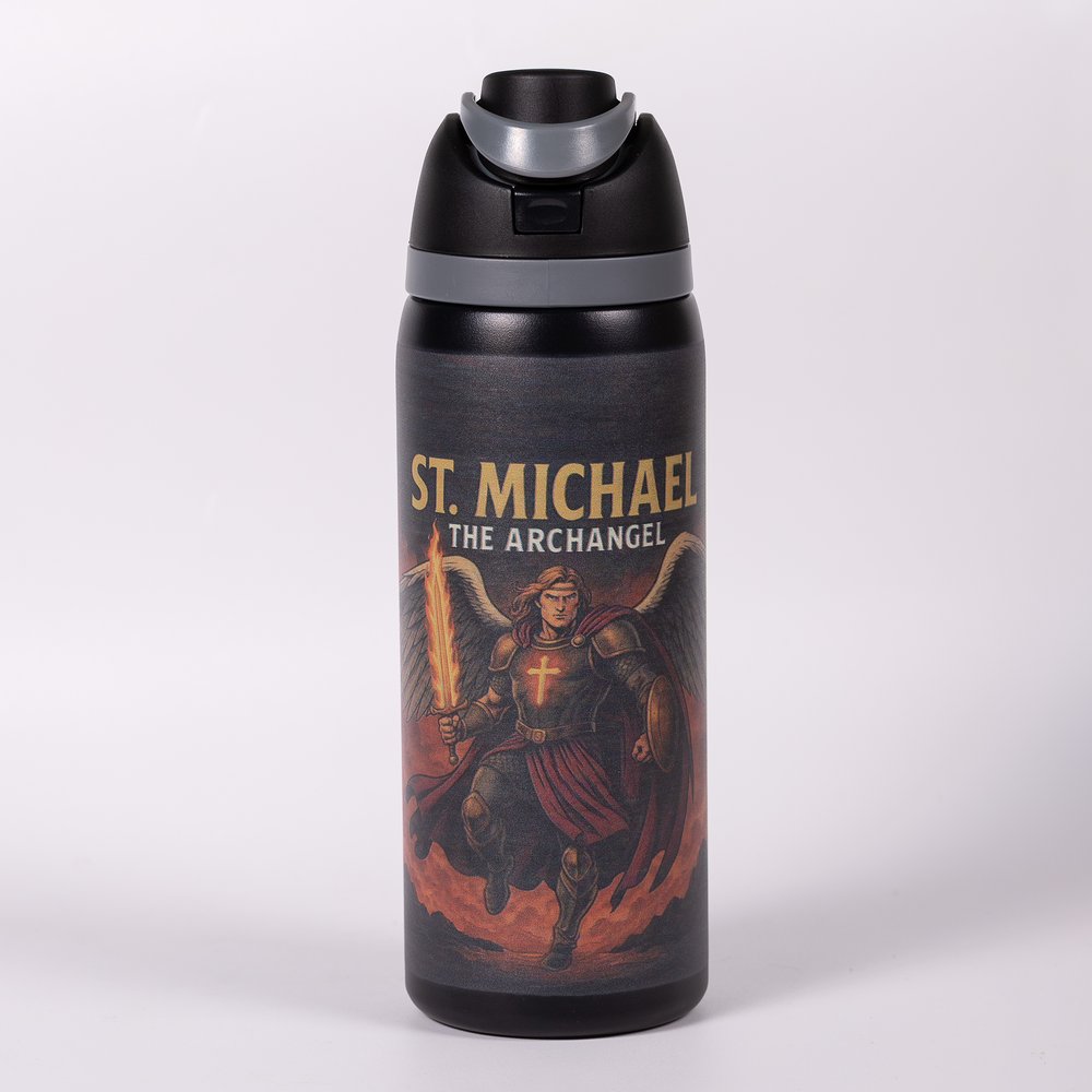 St. Michael Personalized Superhero Saint Water Bottle