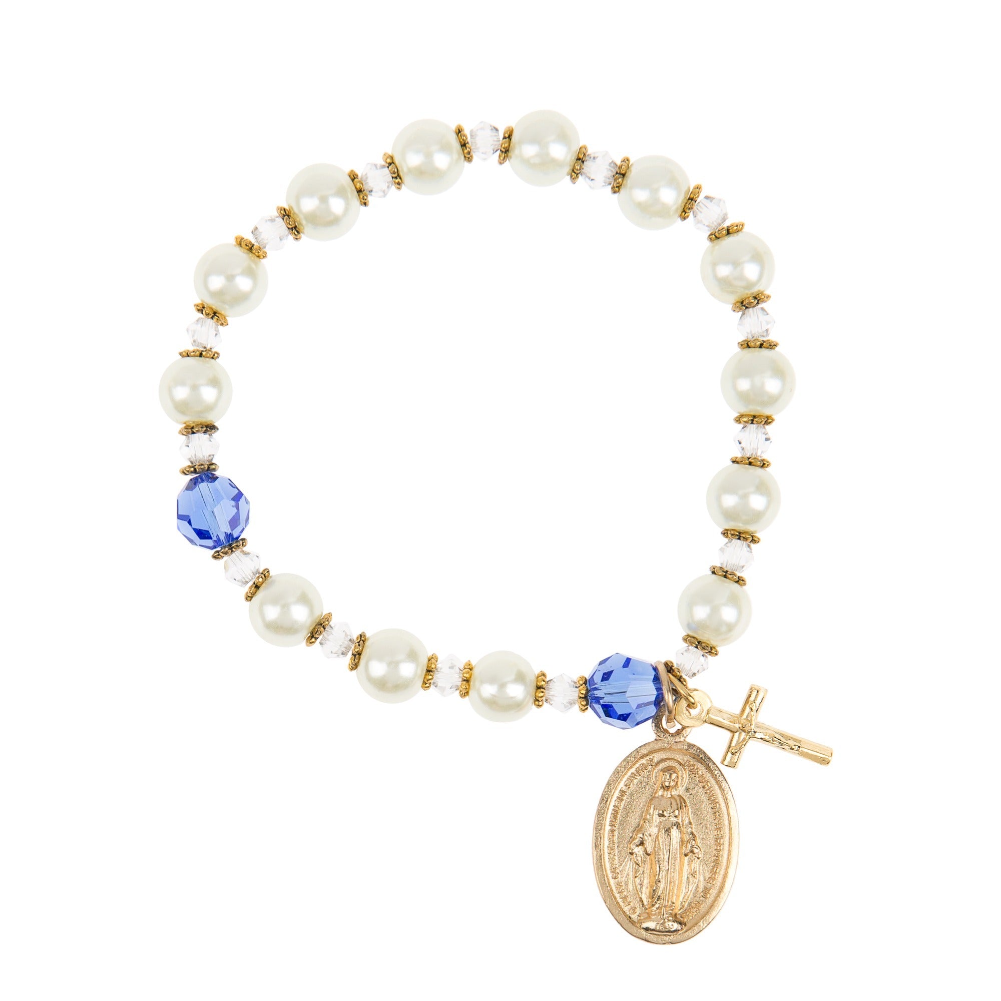 Miraculous Medal Rosary Bracelet