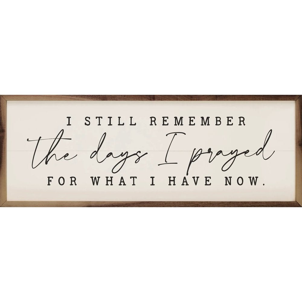 The Days I Prayed For Framed Art