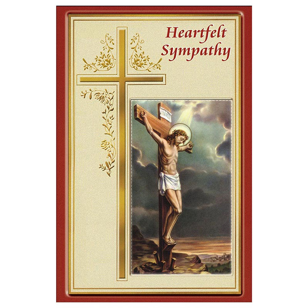 Heartfelt Sympathy Greeting Card with Removable Prayer Card