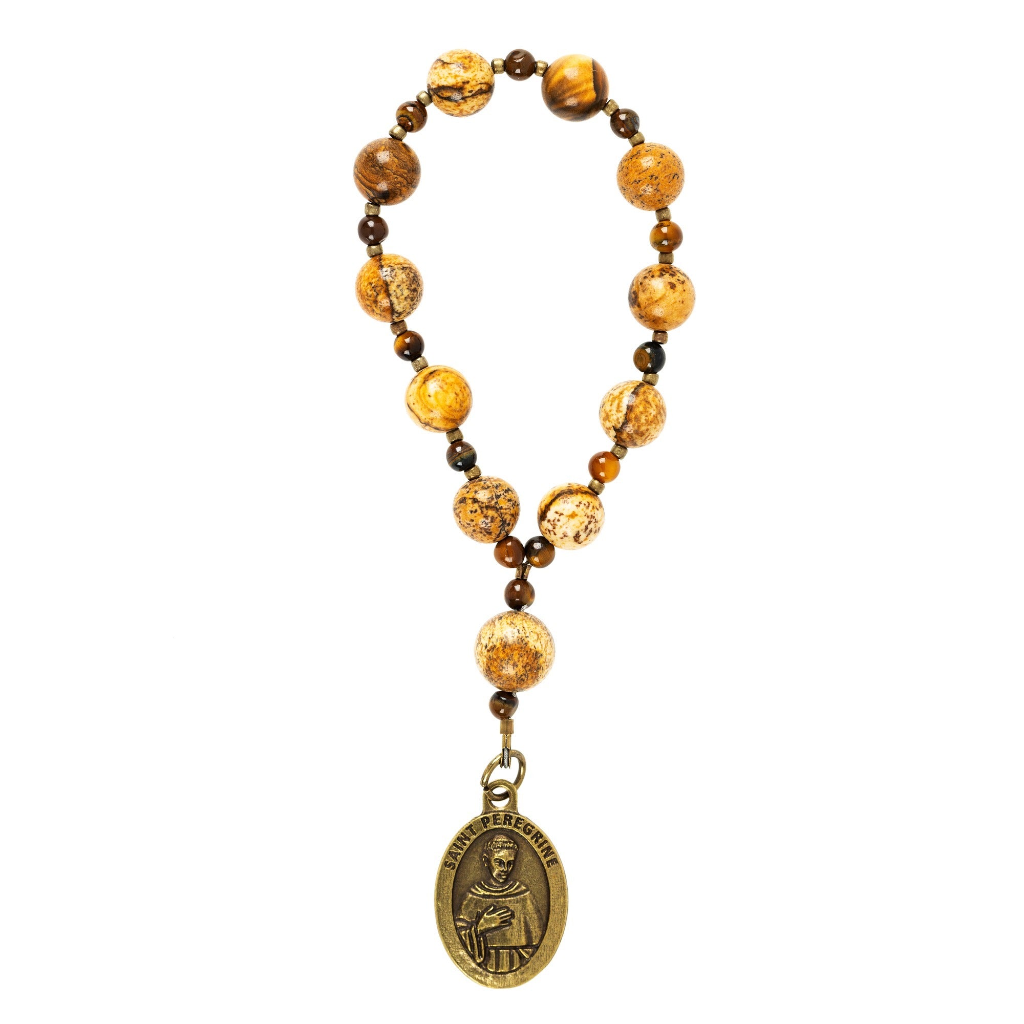 St. Peregrine Cancer Healing Decade Rosary with Card