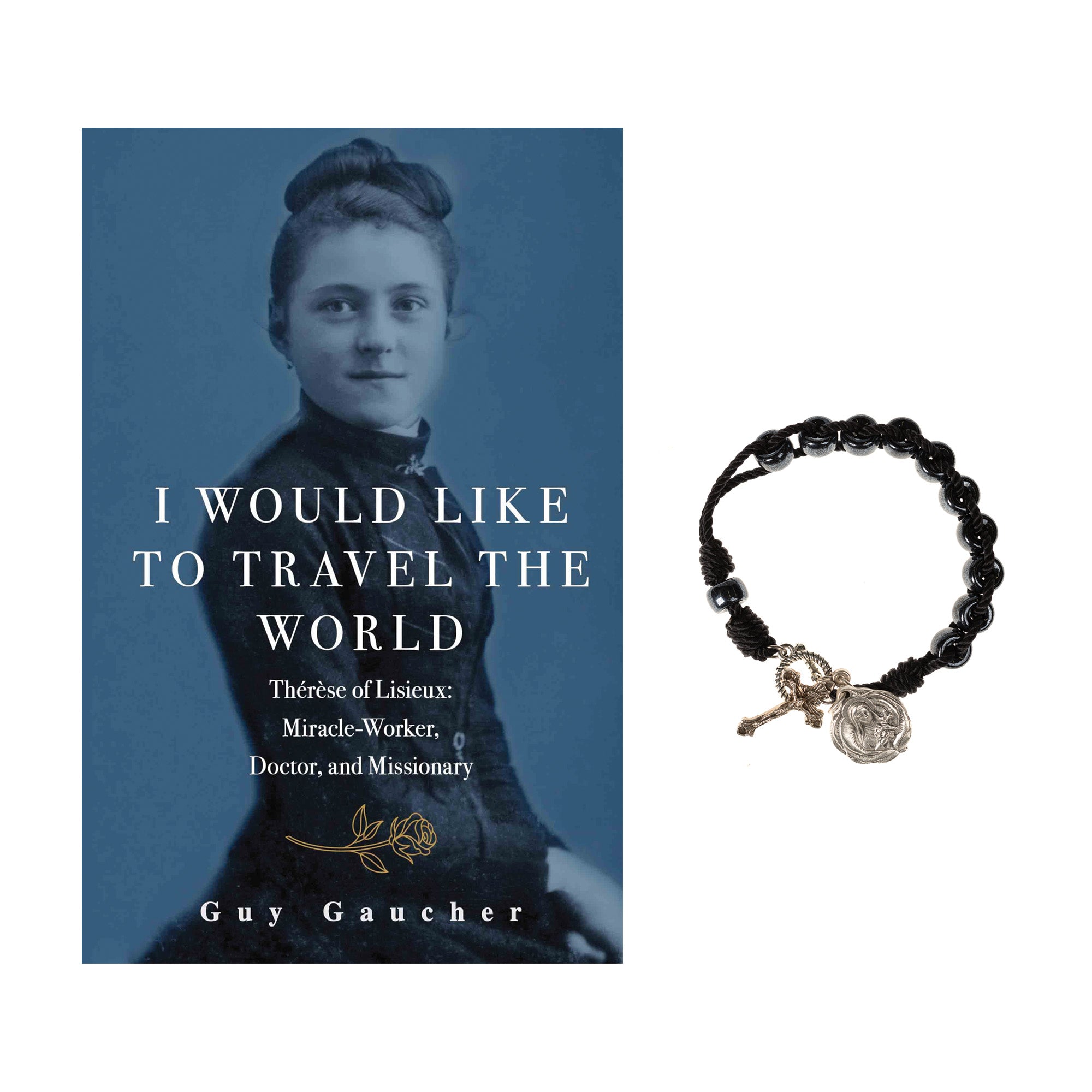 I Would Like to Travel the World & St. Therese Sacrifice Bracelet (2 Gift Set)
