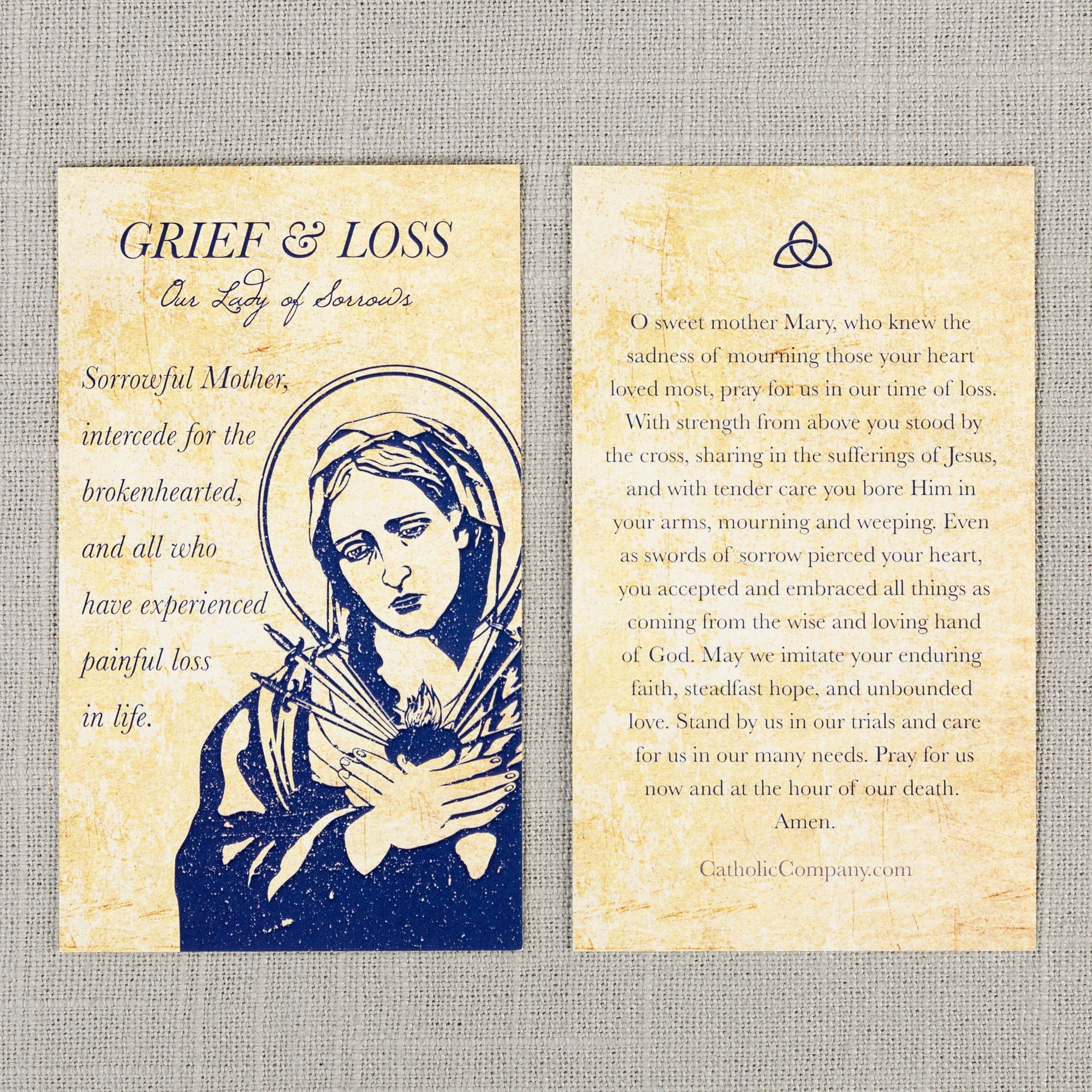 Our Lady of Sorrows Grief & Loss Prayer Card
