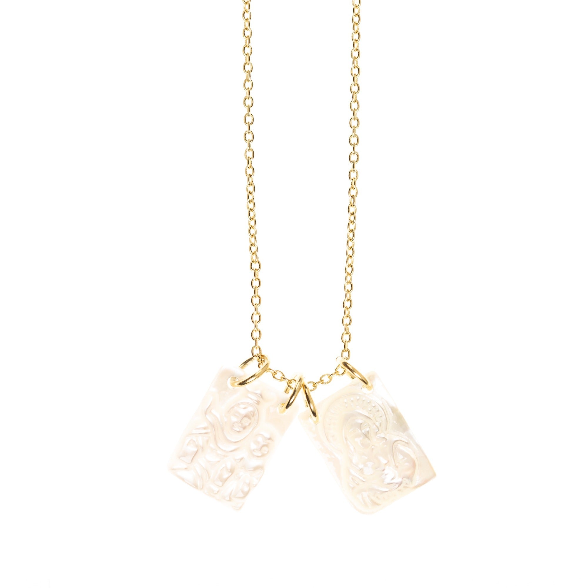 Mother of Pearl Scapular Necklace