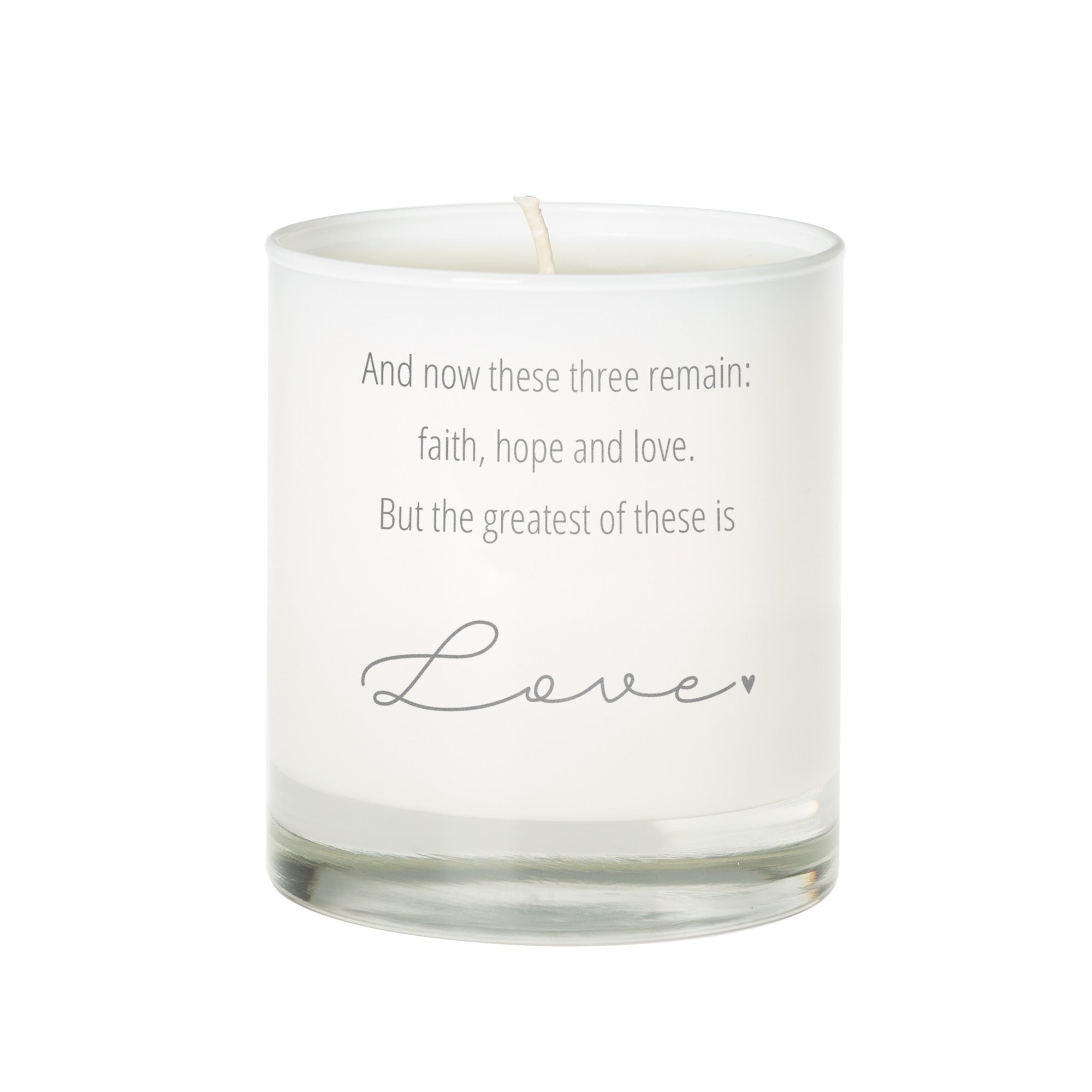 The Greatest Of These Is Love Candle