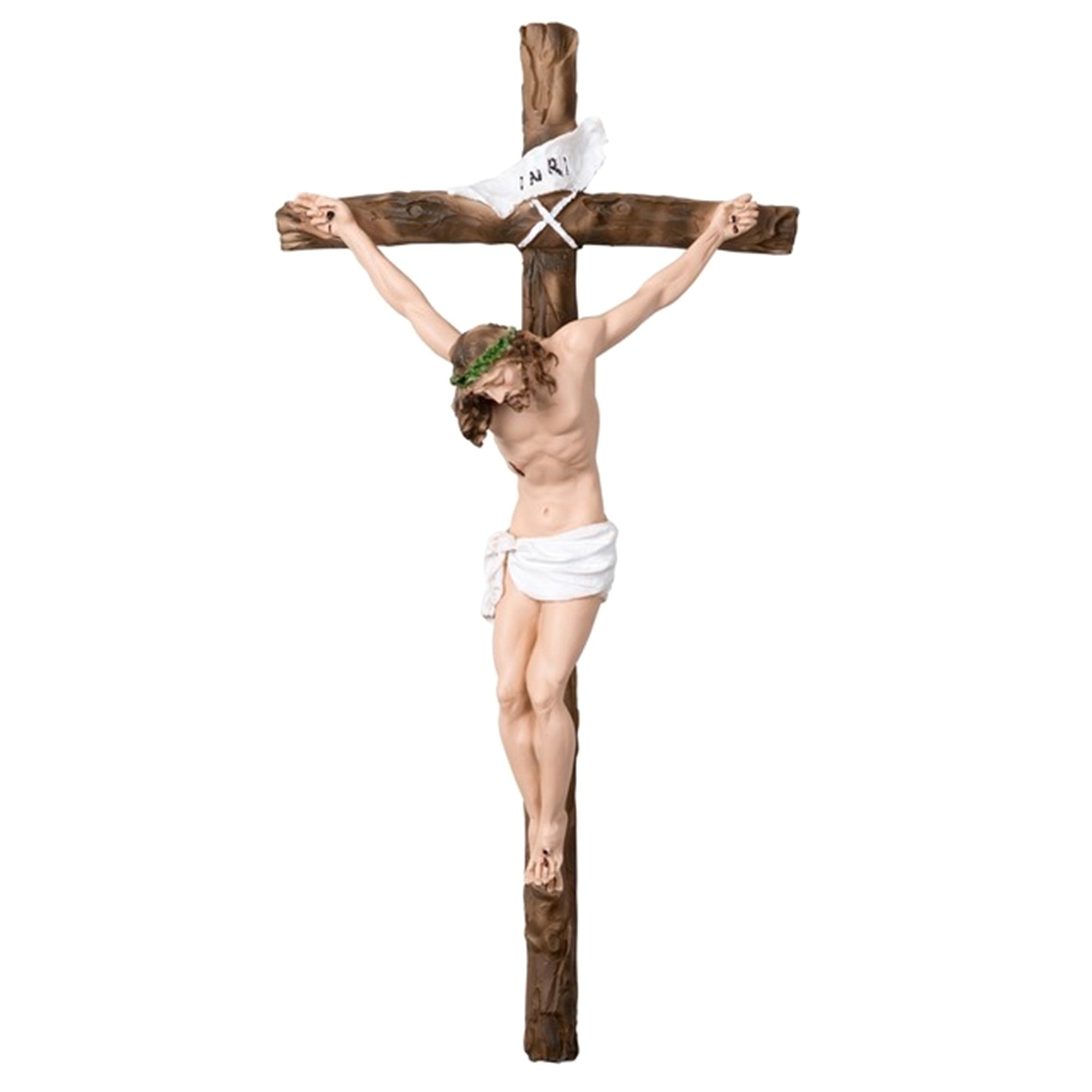 Italian Handpainted Crucifix - 16 inches