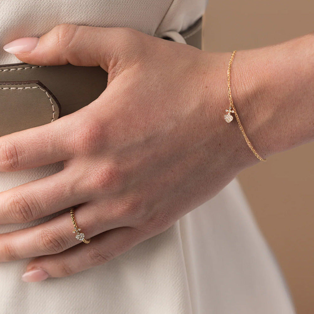 Crystal Sacred Heart Bracelet