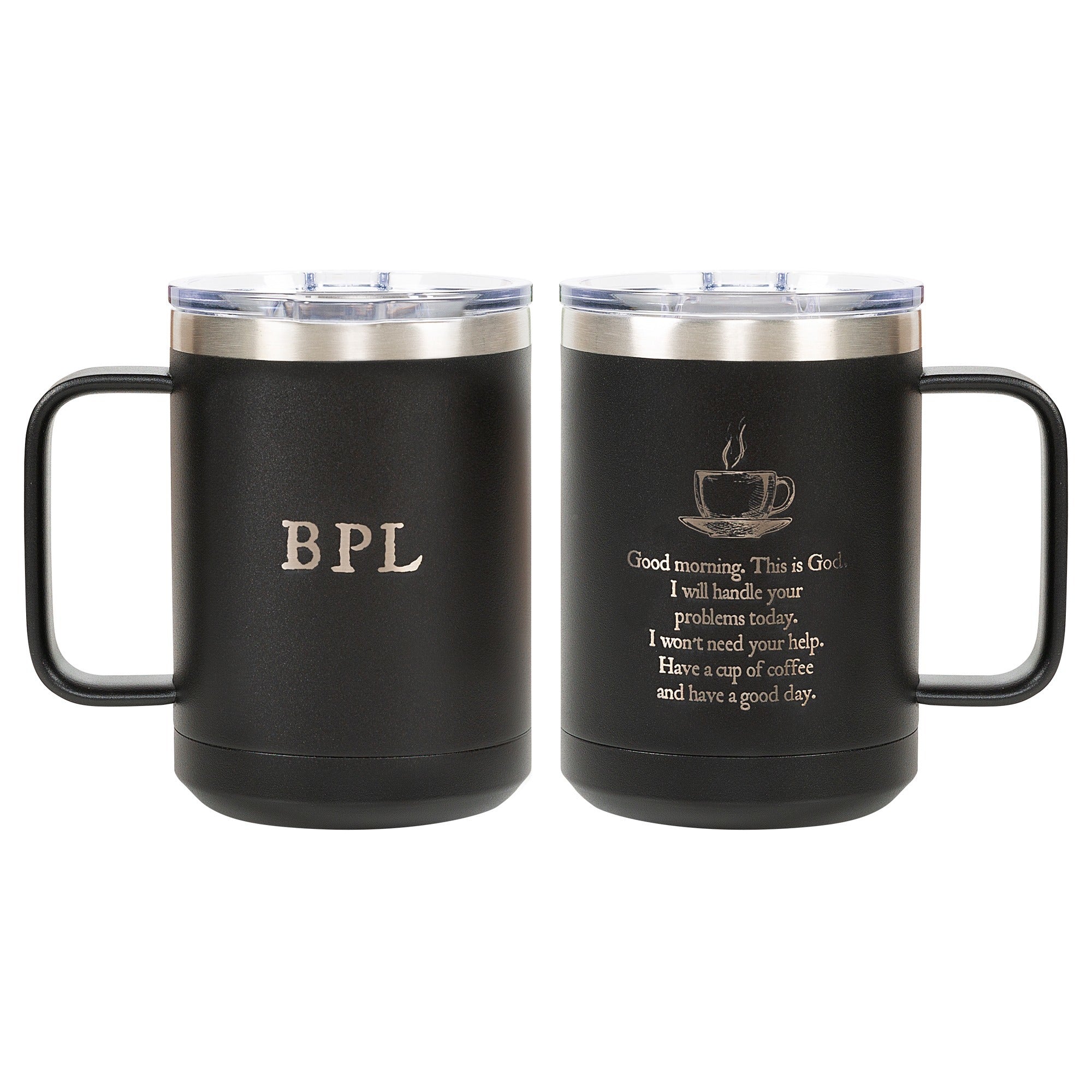 Personalized Good Morning From God Travel Mug