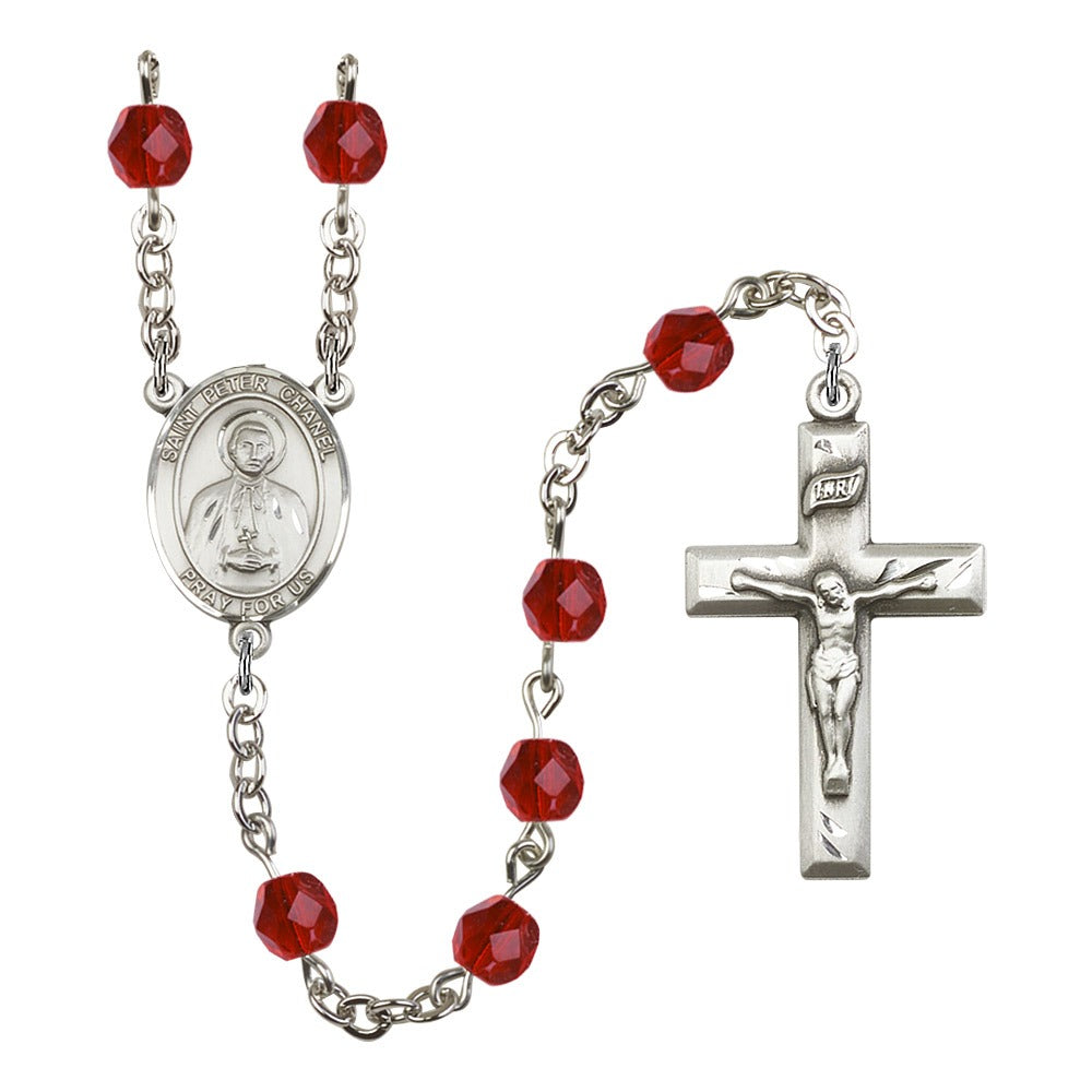 St. Peter Chanel Red July Rosary 6mm