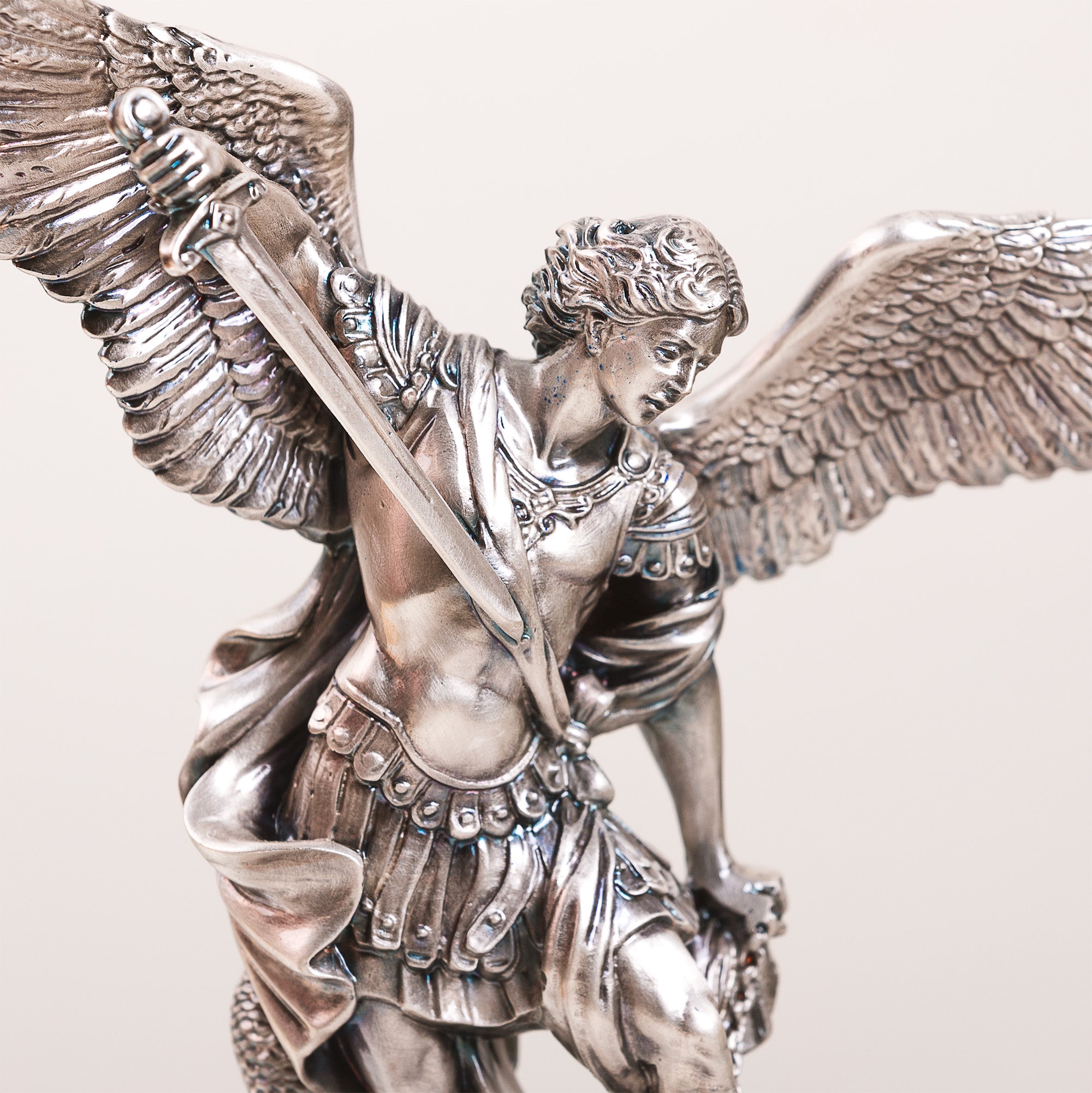Italian St. Michael Statue - 8.85"