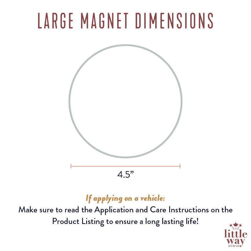 JMJ Three Hearts Car Magnet