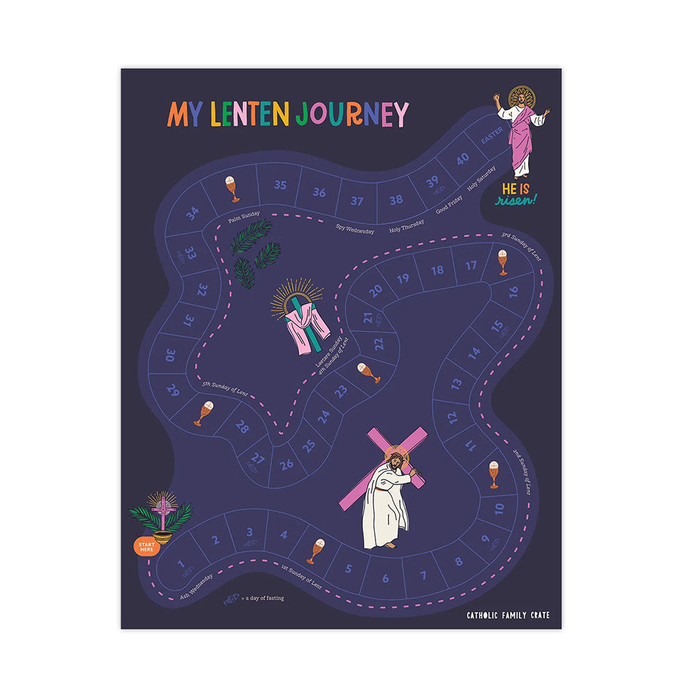 My Lenten Journey Interactive Lent Sticker Calendar