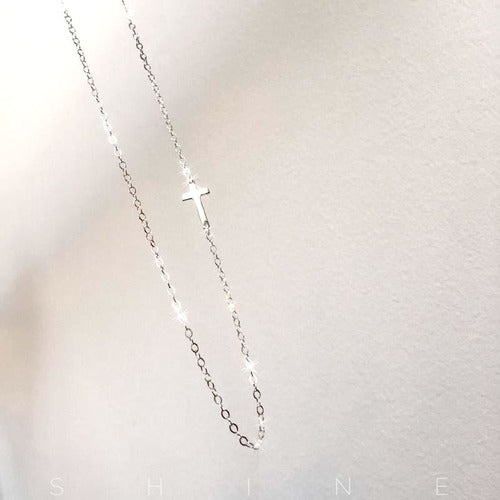 You Are Loved Cross Necklace - Silver