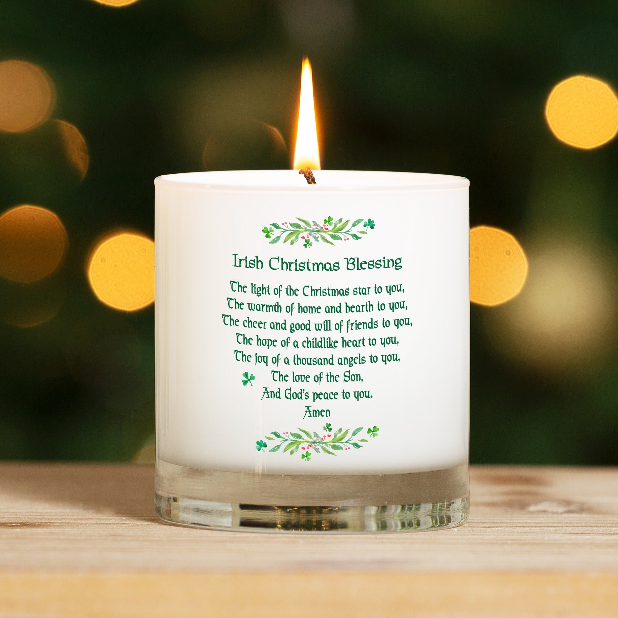 Irish Christmas Blessing Candle