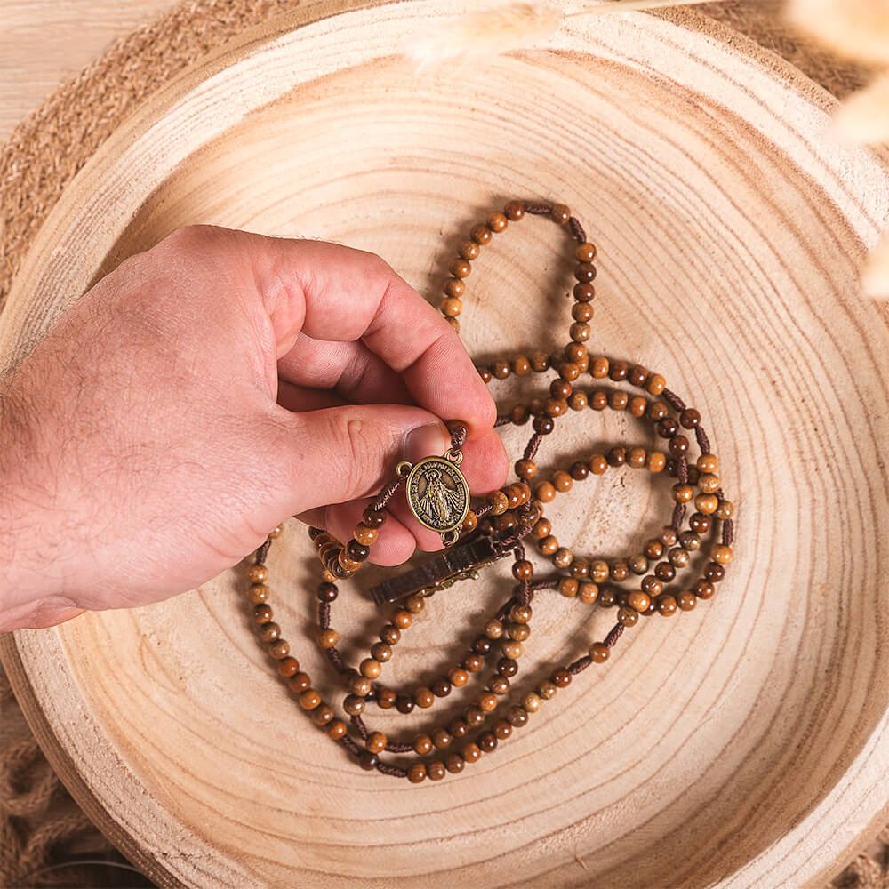 20 Decade Wood Rosary