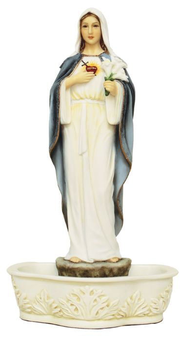 Immaculate Heart Colored Font & Statue