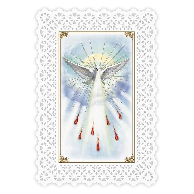 Holy Spirit or Confirmation Lace Holy Card
