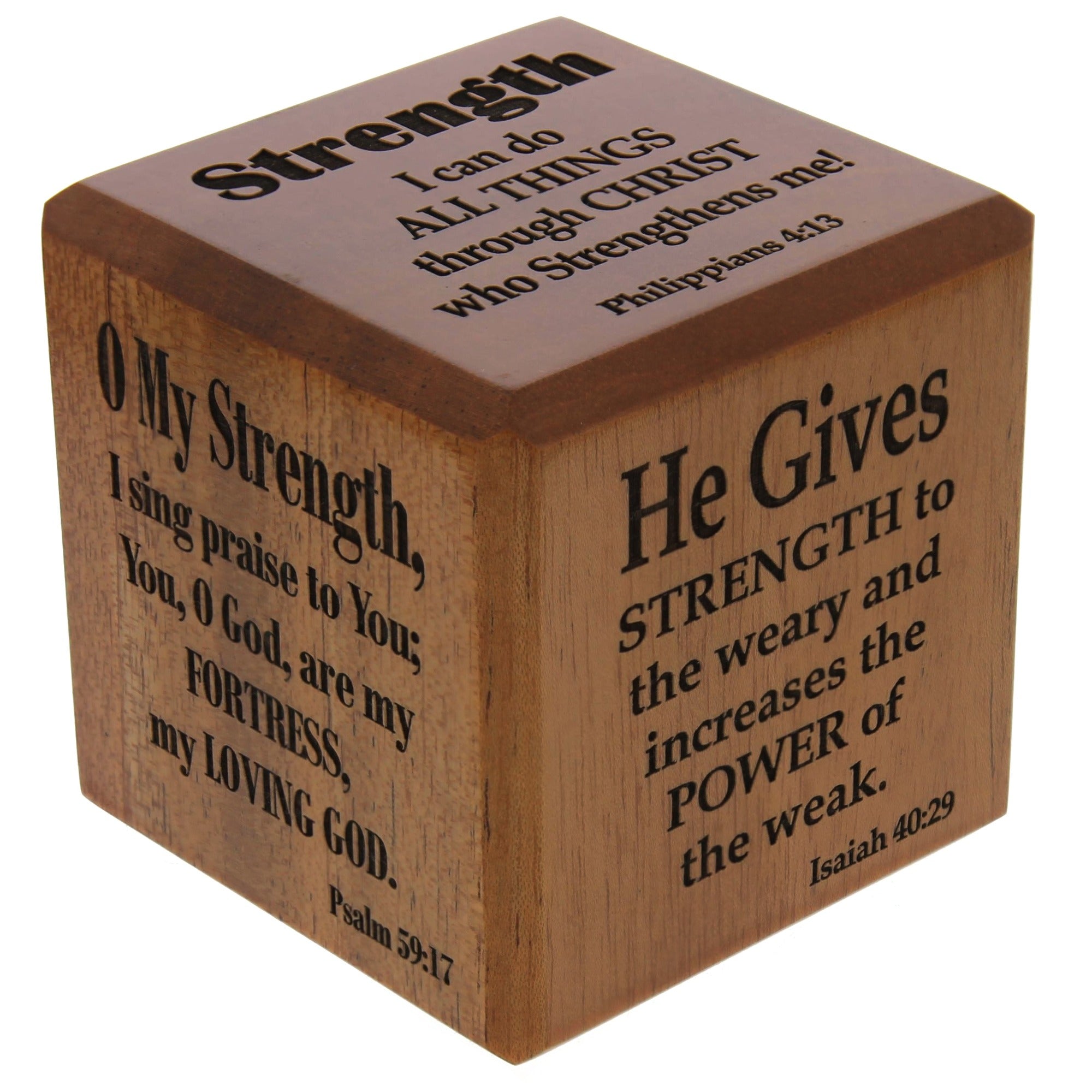 Strength Themed Scripture Cube