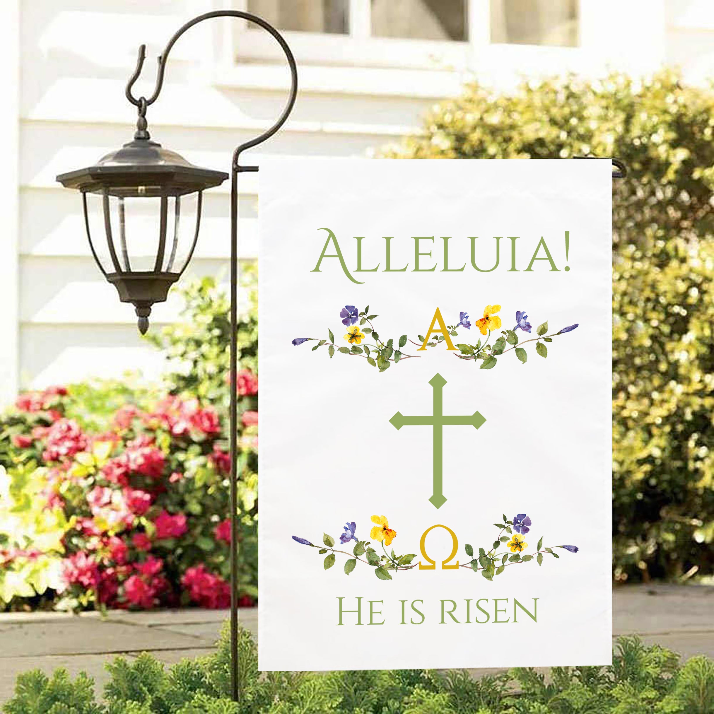 Easter Garden Flag
