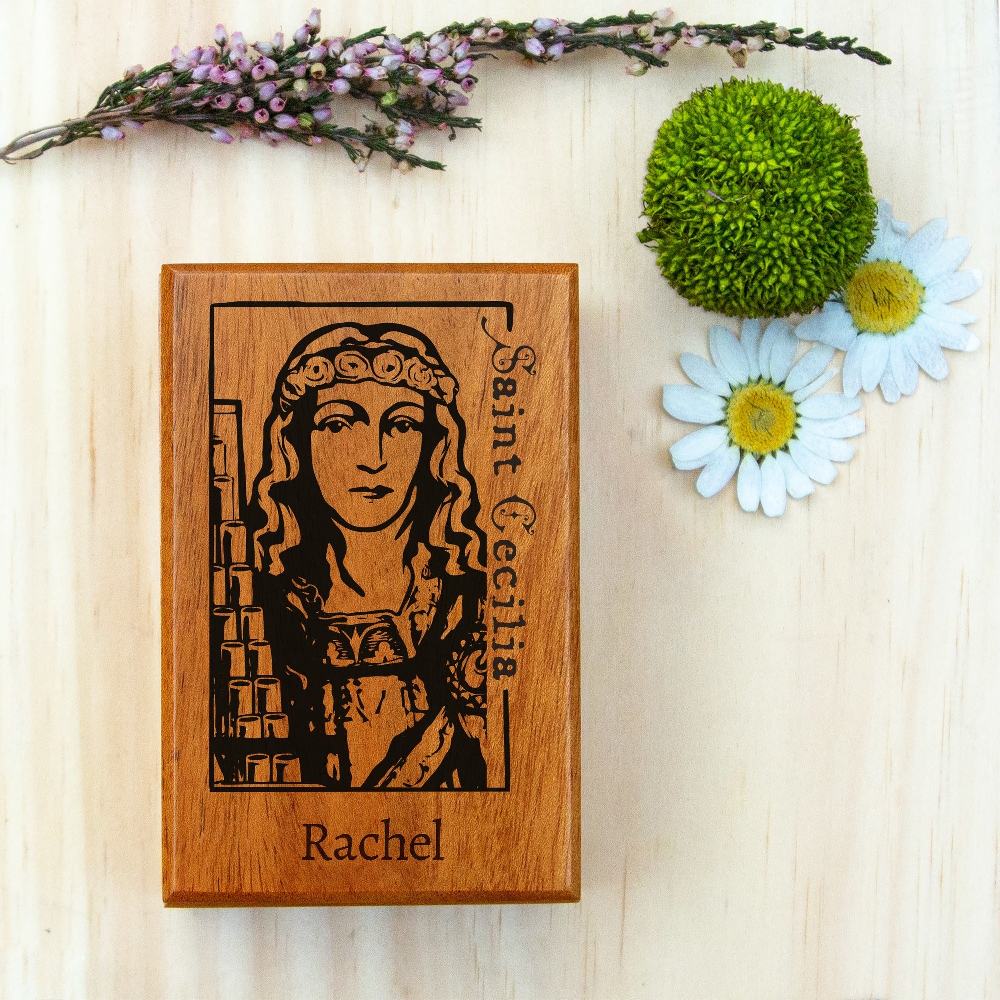 Personalized St. Cecilia Keepsake Box