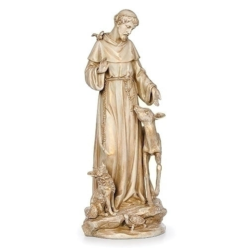 Ivory St. Francis Statue - 13.5"