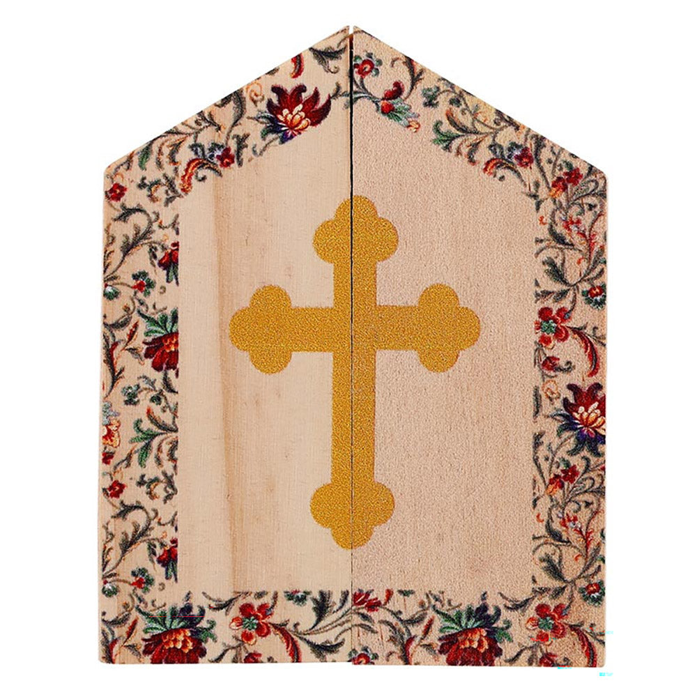 Guardian Angel Miniature Wooden Triptych