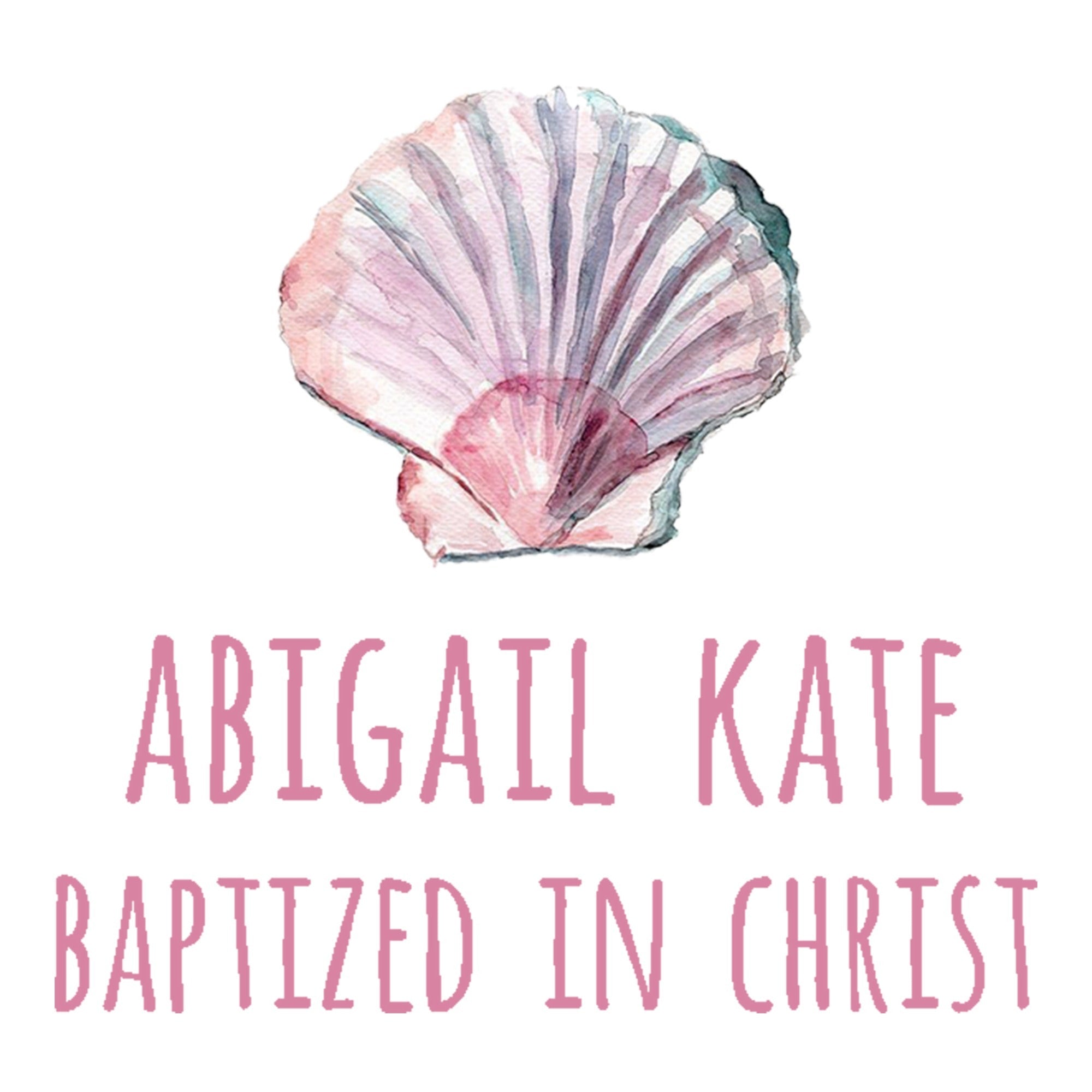 Personalized Pink Baptism Gown