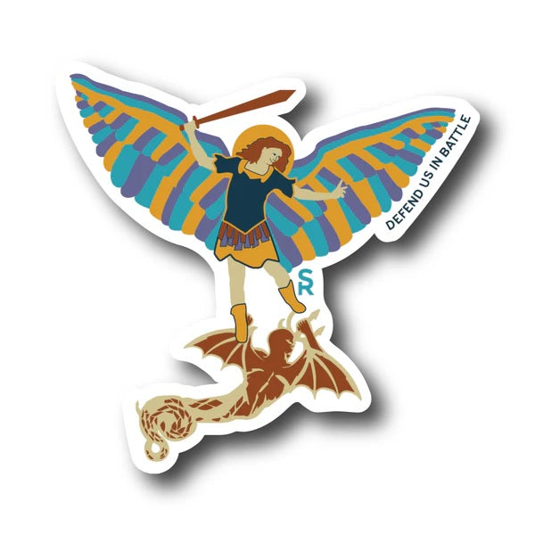 St. Michael Technicolor Sticker