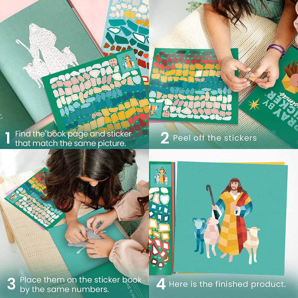 Pray by Sticker: Christmas Sticker Book