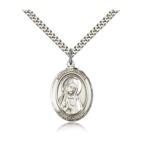 Sterling Silver St. Monica Pendant w/ chain