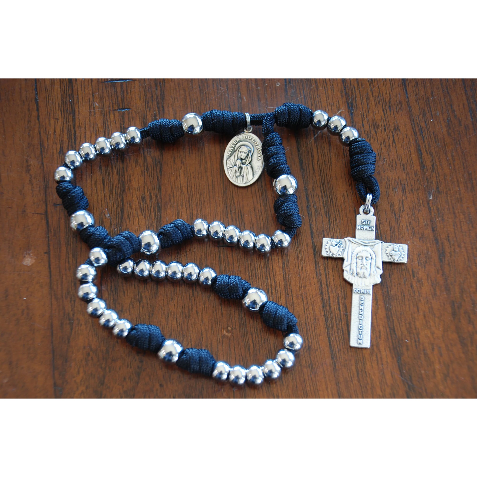 Navy Paracord Holy Face Chaplet
