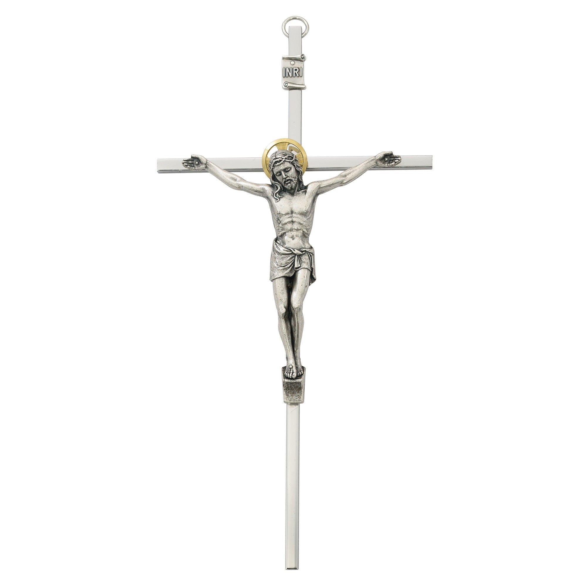Silver Crucifix - 8 inch