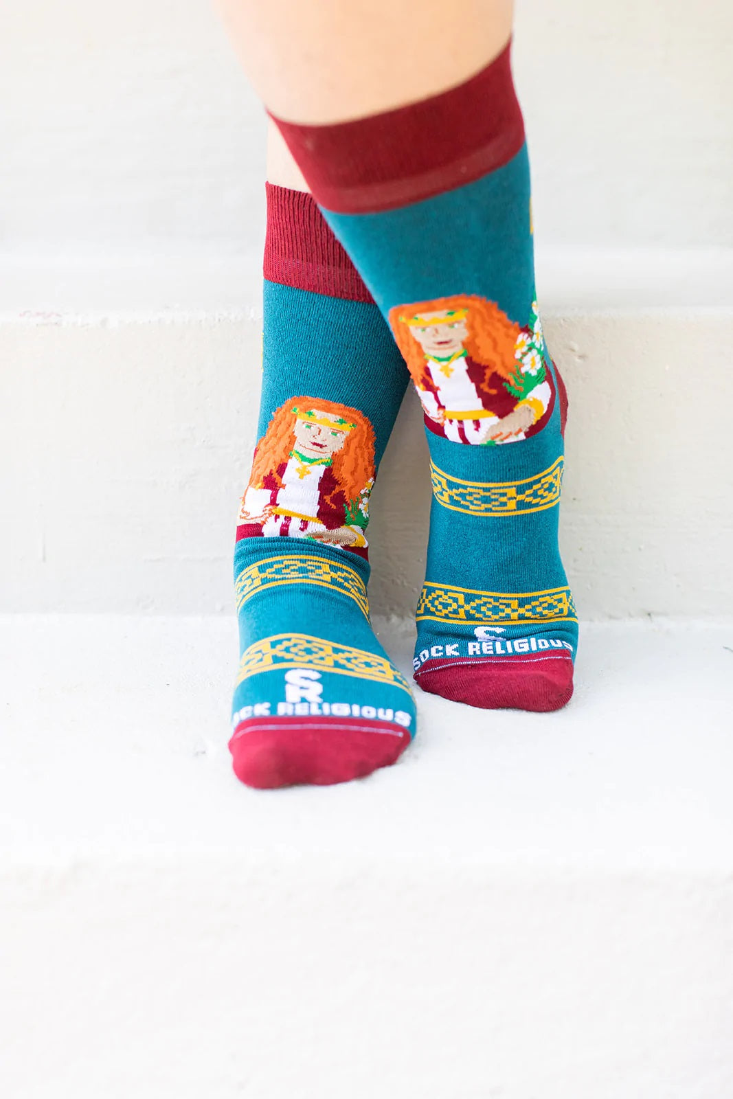 St. Dymphna Adult Socks
