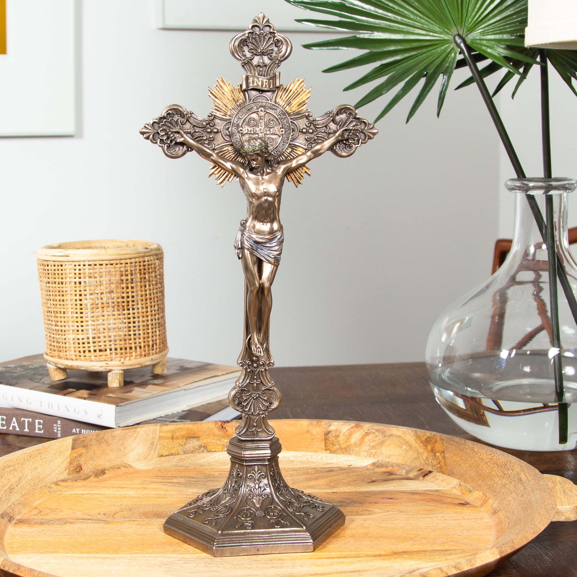 St. Benedict Crucifix, 17" Standing