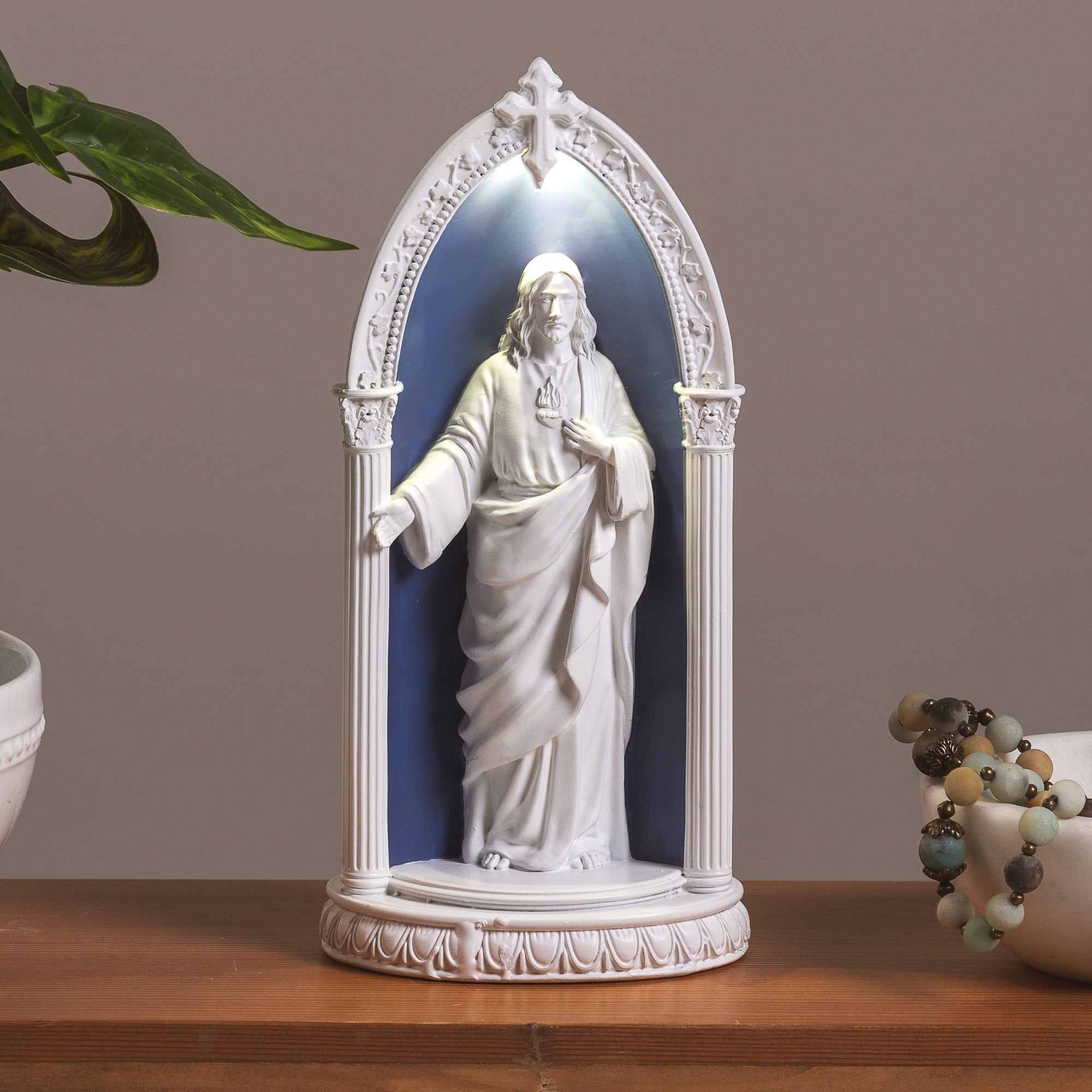 LED Sacred Heart Della Robbia Style Arch