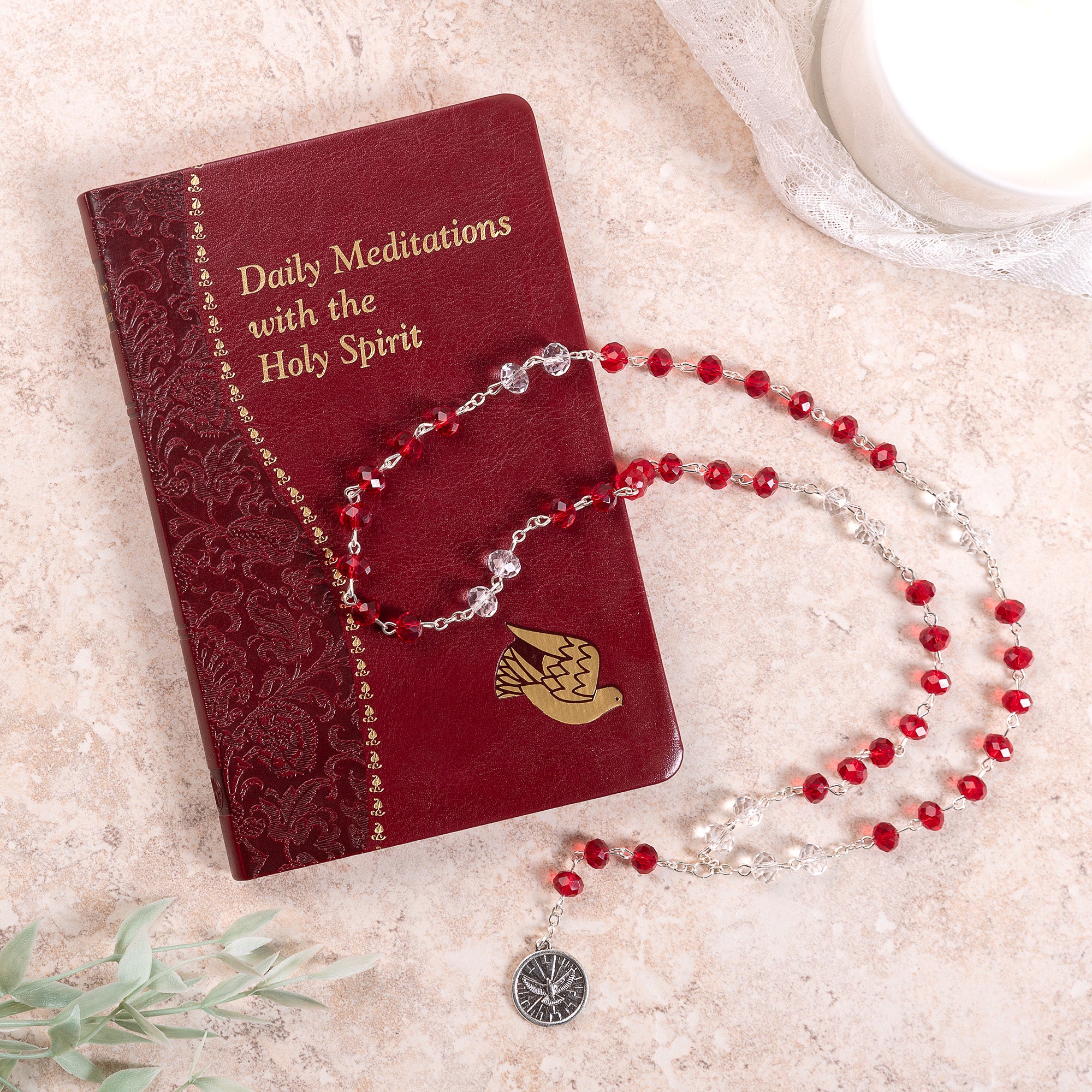 Daily Meditations With the Holy Spirit Book & Holy Spirit Chaplet Gift Set