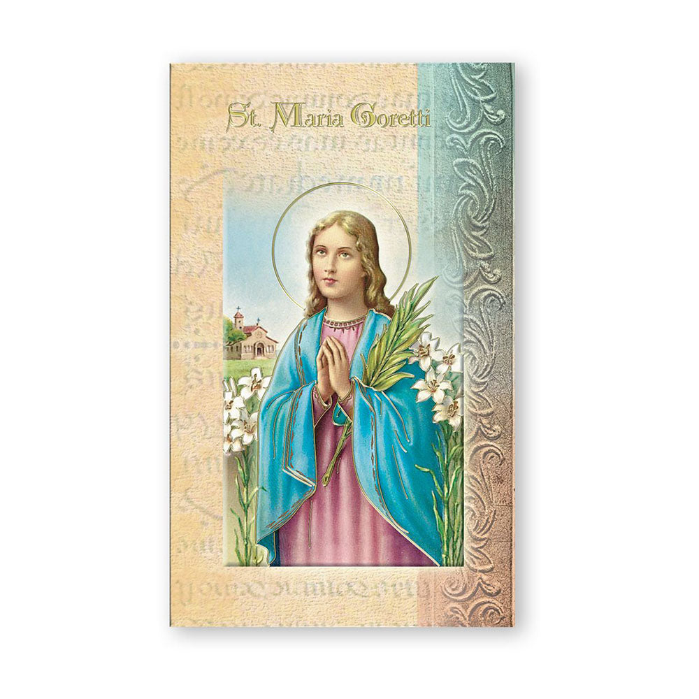 St. Maria Goretti - Mini Lives of the Saints Folded Prayer Card