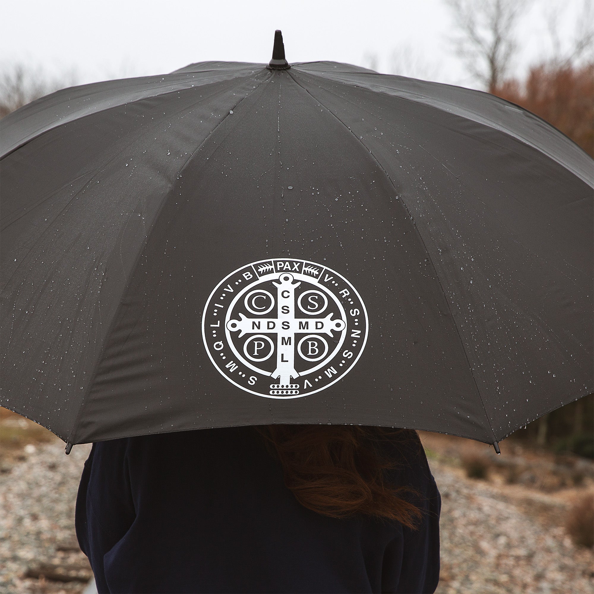 Personalized St. Benedict Medal Umbrella
