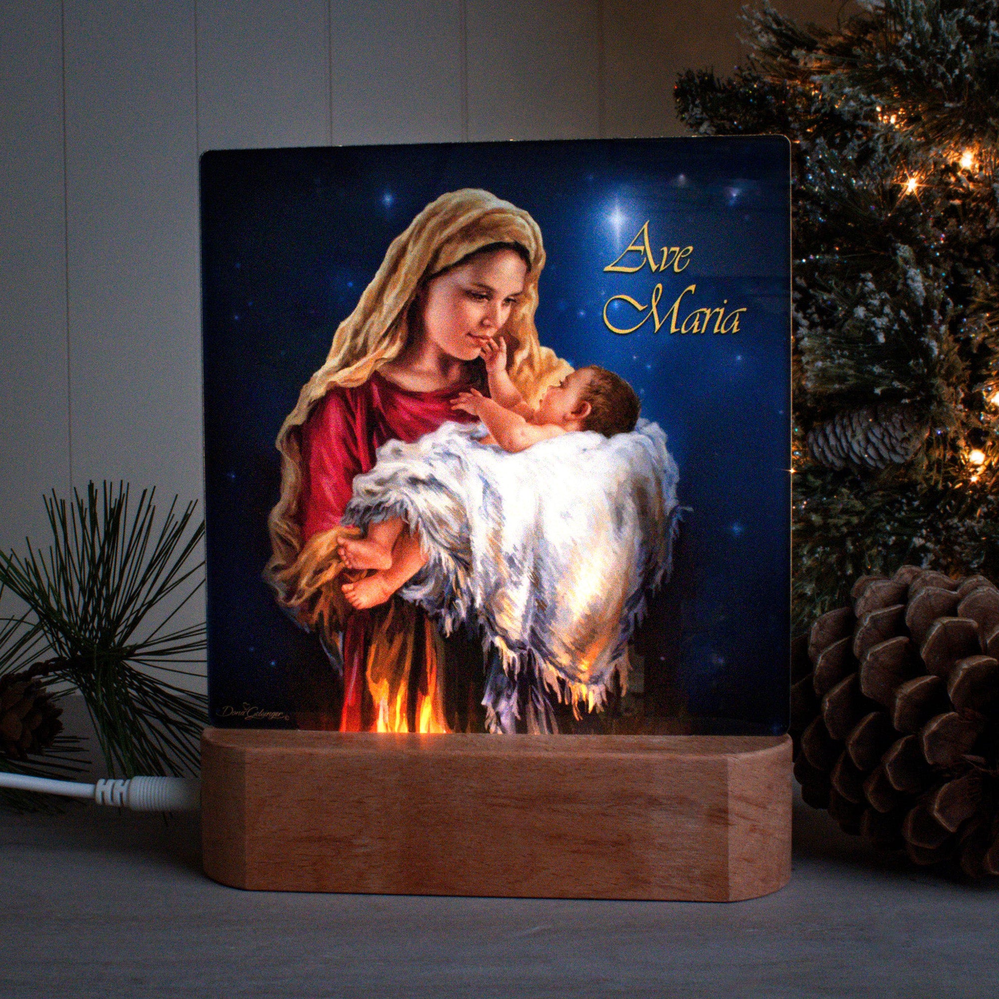 Ave Maria Tabletop LED Night Light
