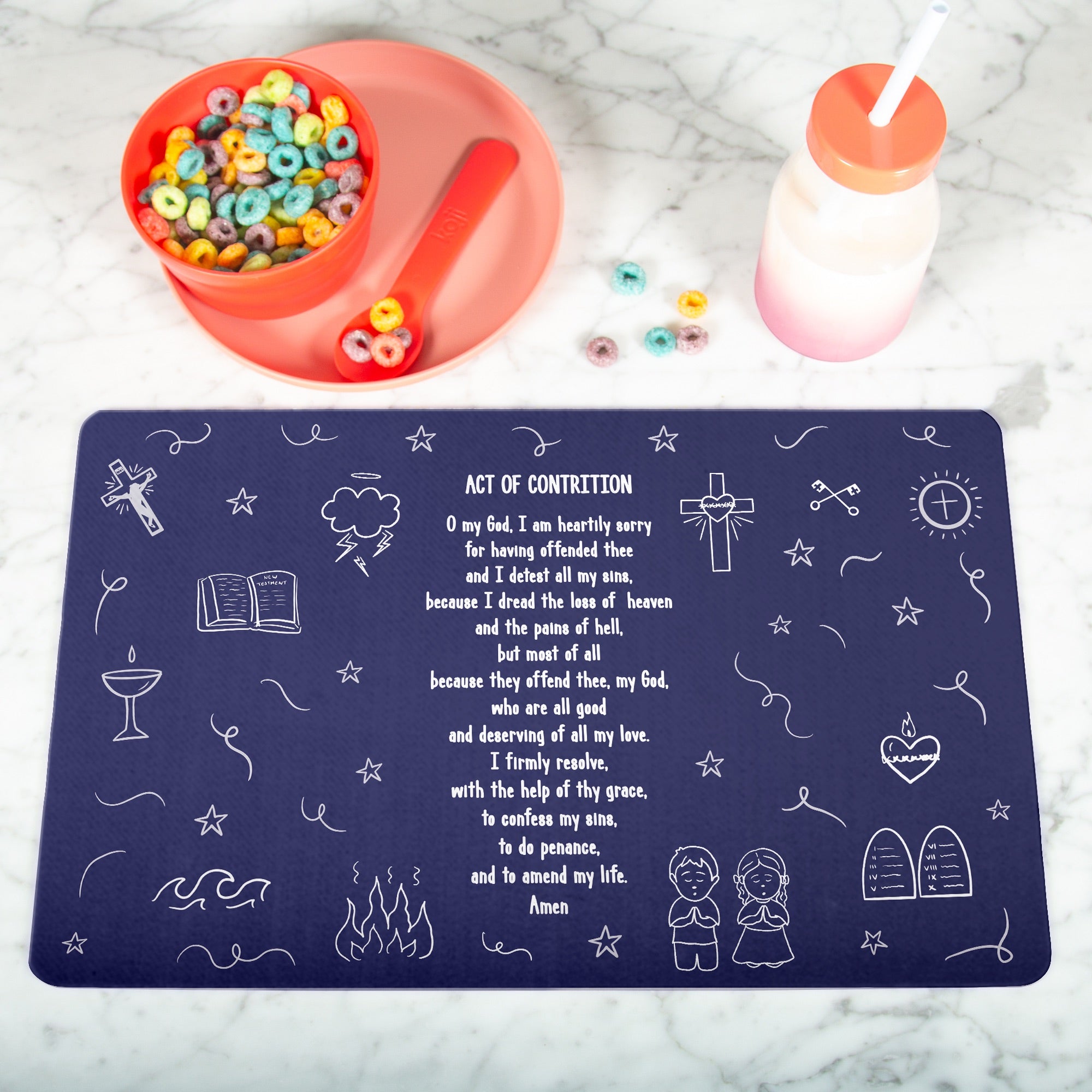 Children's Act of Contrition Placemat