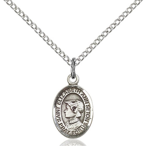 Sterling Silver St. Elizabeth Ann Seton Petite Pendant