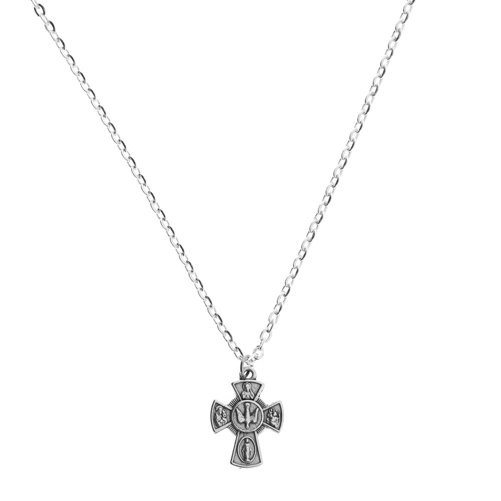 Four Way Confirmation Cross w/ chain