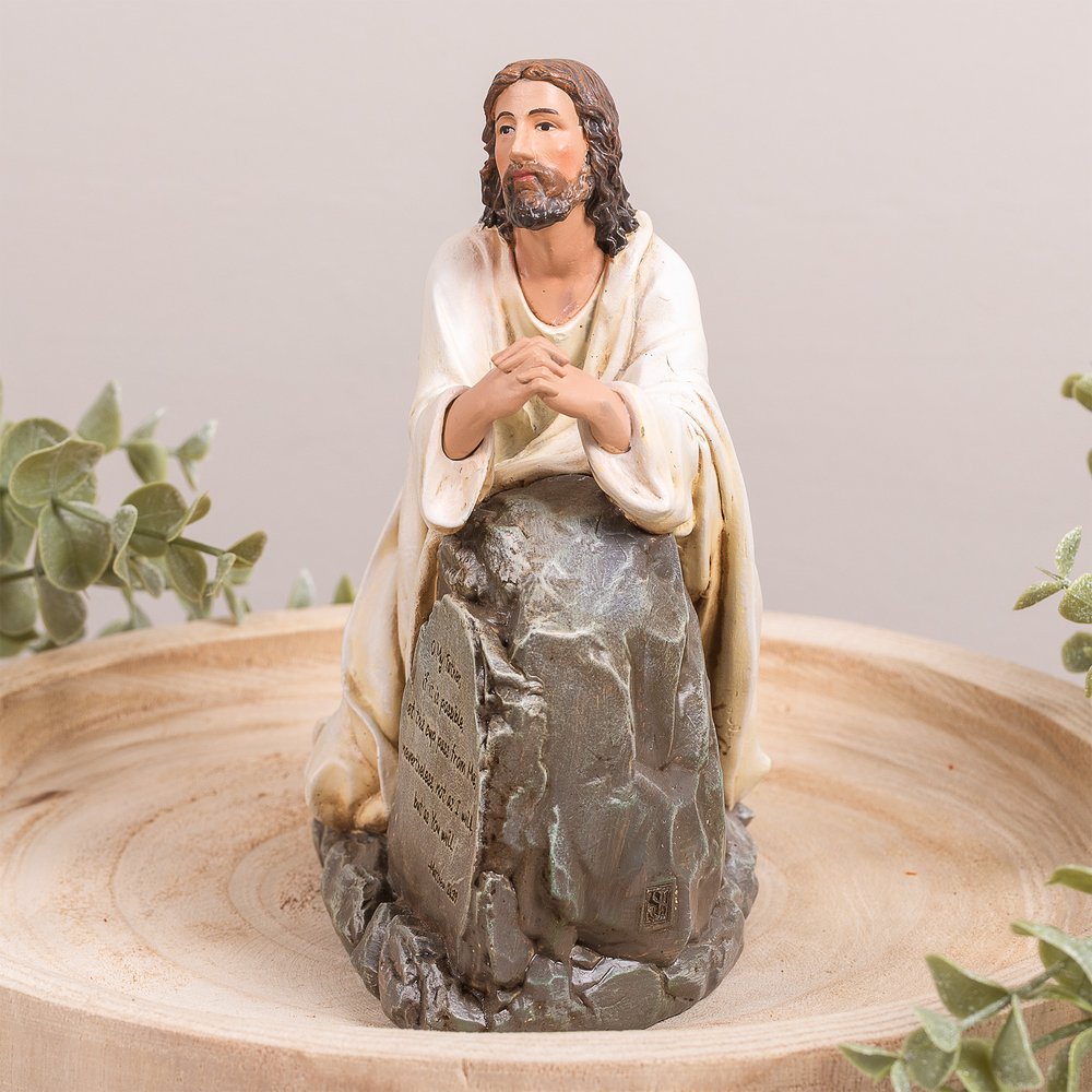 Jesus Agony in the Garden Thy Will Be Done Statue - 6.5"