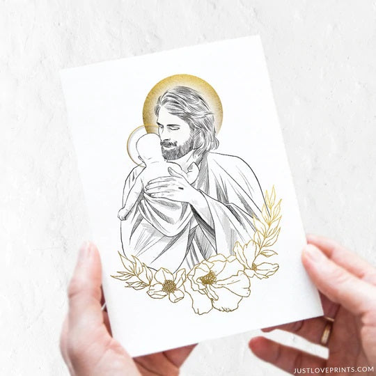 Jesus Comfort After Miscarriage Print