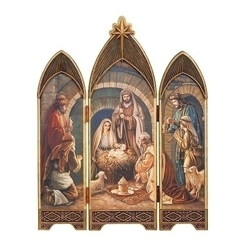 Elegant Nativity Triptych - 28"