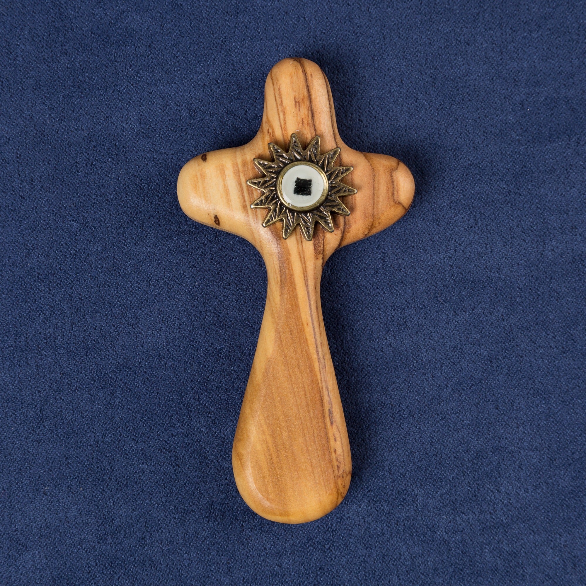 Olive Wood Relic Cross