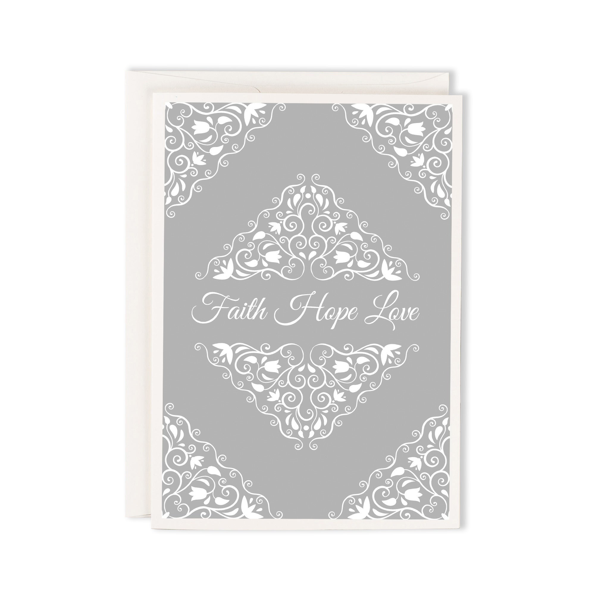 Faith Hope & Love Wedding Card