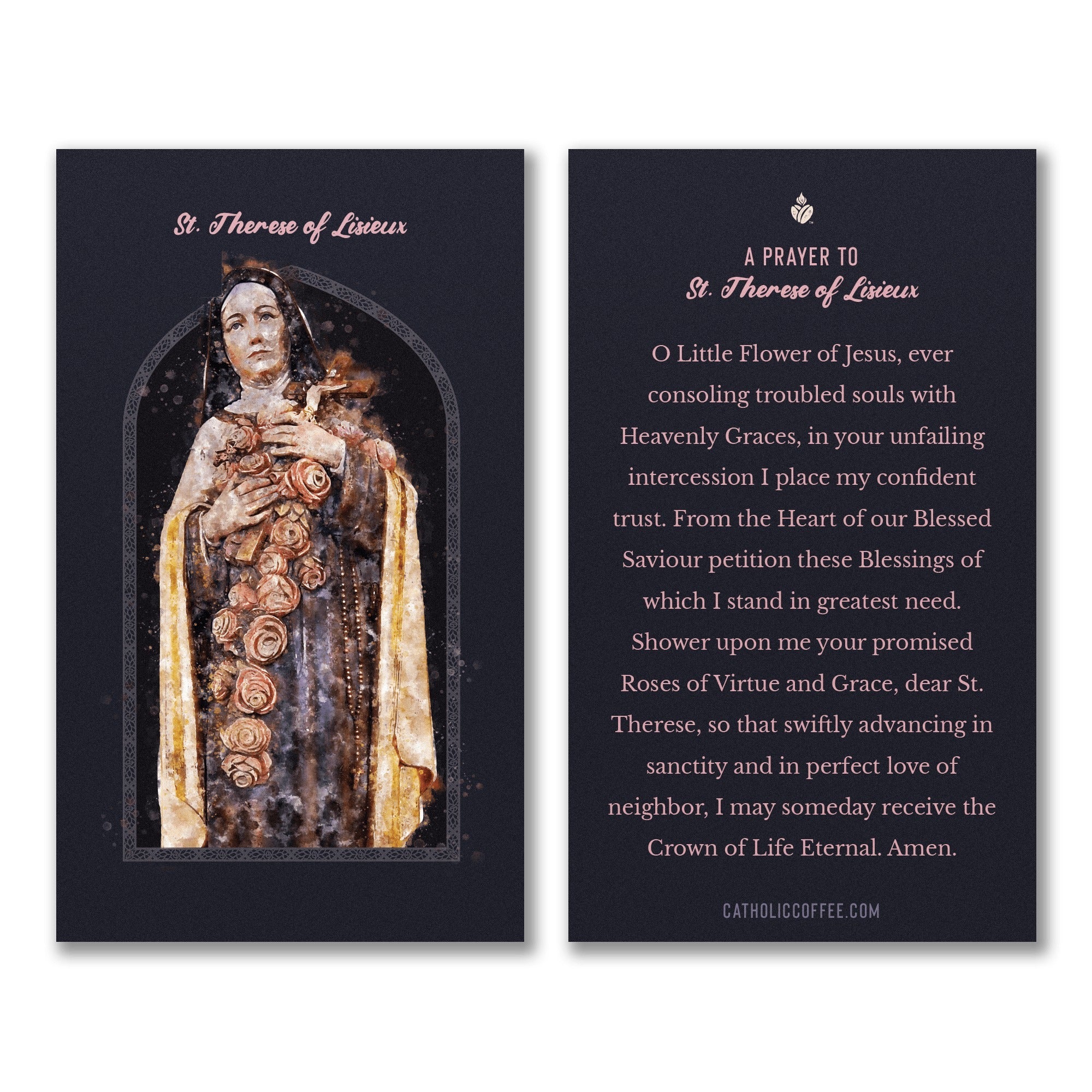 St. Therese of Lisieux Prayer Cards - Pack of 3